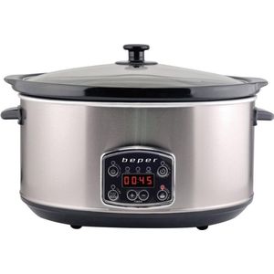 Beper BC.510 - Slowcooker - Langzaamkoker - Elektrische Stoofpot - Programmeerbare Crockpot - Digitale Slowcooker - 4.5L