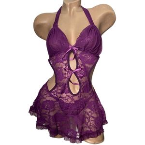 Lingerie setje Onesize paars