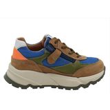 Romagnoli - 7366R043 - Sneakers - Blauw Combi - Suede en Mesh - Vetersluiting en Ritssluiting