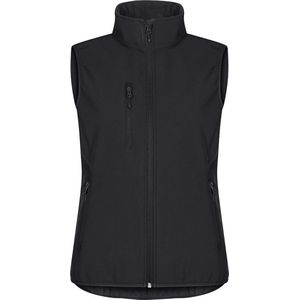 Clique - Classic Softshell Vest - Zwart - Dames