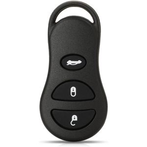 XEOD Autosleutelbehuizing - sleutelbehuizing auto - sleutel - Autosleutel / Geschikt voor: Chrysler 3 knops