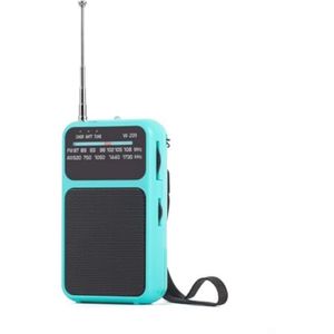 Draagbare FM/AM Radio met Hoofdtelefoonaansluiting - Compact en Lichtgewicht voor Thuis en Reizen