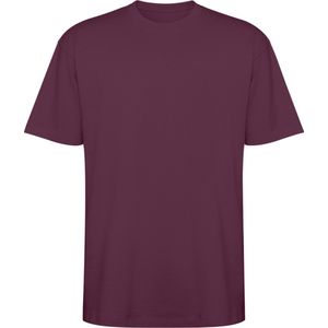 Donker Rood / Plum oversized unisex t-shirt katoen Model Bull merk Roly maat 3XL