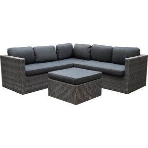 Sahara Gibson Hoek Loungeset 3-delig - Antraciet