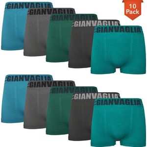 Microfiber Boxershorts Heren - 10-Pack - Naadloos - Effen Mix - Maat M/L