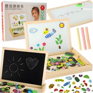 Magneetbord - Krijtbord - Educatieve speelgoed - Insecten - Whiteboard - Tekenbord - Kunst - Cadeau - Leerzaam - Magnetisch speelgoed - Teedz -