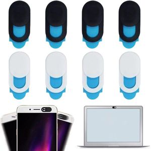 Ultradunne schuifbare webcam-afdekkingen voor privacy - set van 8 stuks