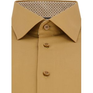 Hugo Boss overhemd mouwlengte 7 bruin