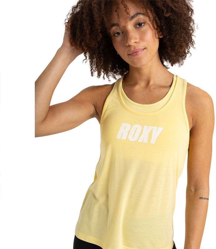 Roxy Everyday Flow Mouwloos T-shirt Geel L Vrouw