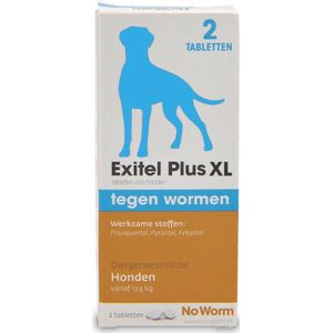 Exil No Worm Ontwormingsmiddel - Grote Hond - 2 Tabletten