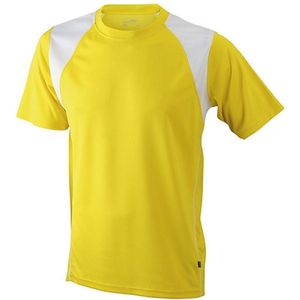 James and Nicholson Kinderen/Kinderen Junior Running Top (Jaloezie/Wit)