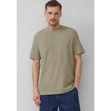 s.Oliver - Shirt - Riet - Effen - Kwartmouw - Normale Pasvorm