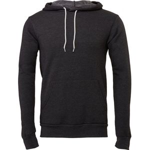 Bella+Canvas Unisex Poly-Cotton Fleece Pullover Hoodie CV3719 - Dark Grey Heather - XS