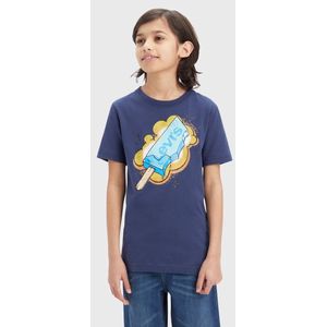 Levi´s ® Kids Popsicle T-shirt Met Korte Mouwen Blauw 4 Years Jongens