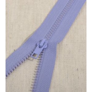 Deelbare rits 70cm violet paars - polyester stevige rits met bloktandjes