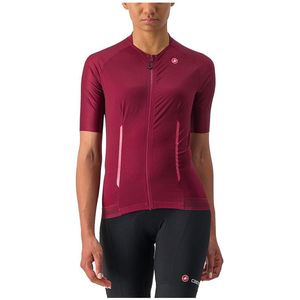 Castelli Endurance Korte Mouw Wielertrui Rood M Vrouw