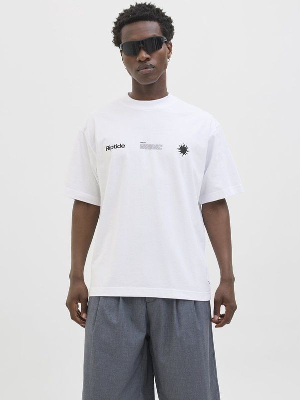 Jack & Jones - Core Infinity Placement Shirt - Wit - T-shirt