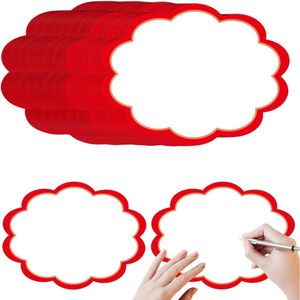 50 stuks presentatiekaartenset - papier - beschrijfbare seminarkaarten - 12 x 9 cm - moderatiekaarten - wolken - voor thuis - school - kantoor - groepsdiscussie - supermarktprijzen - creatieve presentatie hulpmiddelen