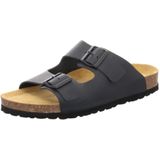 Natural Sense mannen pantoffels muiltjes sandalen leer bruin 1152527