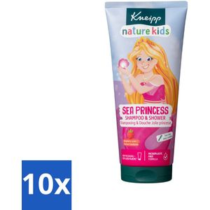 10 x Kneipp - Shampoo & Douche - Prinsessen - 200 ml - Kneipp Kids Prinsessen Shampoo & Douche - Frambozengeur - Kinderbad - Gevoelige Huid - Kinderhuid