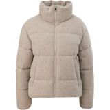 Jas - Korte Gewatteerde Mantel - Casual - Kleur - Materiaalmix