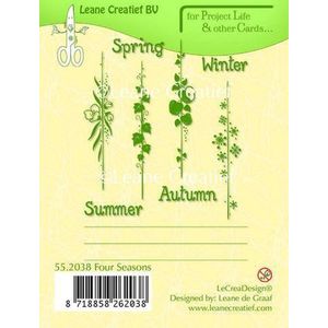 LeCrea - PL&Cards stempel Seasons English text 55.2038