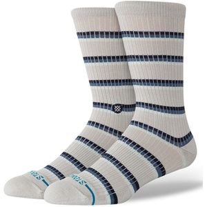 Stance heren casual sokken multistripe ribbed crew grijs & blauw