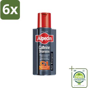 Alpecin - C1 Cafeïne Shampoo - Voor Mannen - 250 ml - Voordeelverpakking - 6 stuks - Haaruitval - Haarverlies