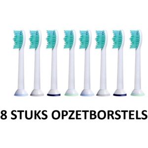 8 stuks- Universele Opzetborstels/Opzetstukjes- Vernieuwde technologie -Geschikt voor Philips Sonicare elektrische tandenborstels- Grote Borstelkop -Zachte borstels - Underdog Tech
