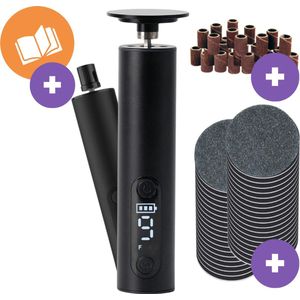 Elektrische Eeltverwijderaar - Incl. E-Book - Incl. 90 Schuurpads - Draadloos - Voetvijl - Professionele Eelverwijderaar - Pedicure Set - Eeltverwijderaars - Eeltverwijderaar Elektrisch - Eeltrasp - Eeltvijl - Eeltmesjes
