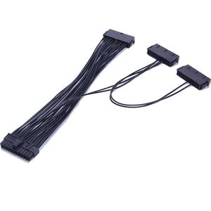 Dual Drie ATX 20+4 (24Pin) Molex PSU Sync Kabel voor 2 of 3 PSU Power synchronisatie boot