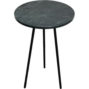 Bijzettafel Marmer Groen - ronde tafel - stalen frame - modern - side table - meubilair