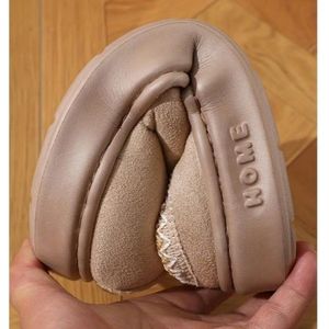 Livano Warme Pantoffels - Sloffen - Slippers - Dames - Heren - Pluche - Maat 37.5 - Zwart