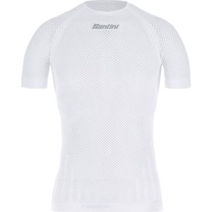 Santini - Rete Ergo-Fit - Ondershirt - Wit - Korte Mouwen