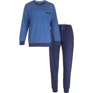 Paul Hopkins - Heren Pyjama - 100% Katoen - Blauw - Maat L