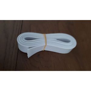 Band elastiek wit 1,5 m x 2 cm - bandelastiek stevig maar zacht - 20 mm breed - vormvast en machinewasbaar