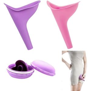 Vrouwen Urinoir Outdoor – Paars – Reizen & Camping – Trechter + Hoes – Staand Plassen - G3.4