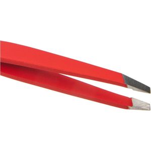 Professionelle Pinzette - Präzise Maniküre und Pediküre - Edelstahl rot