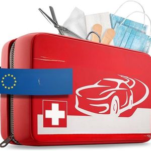 Thuys – Ehbo Reisset – Reisset – EHBO – Set 43 Stuks – 25 x 15 x 7cm – Rood