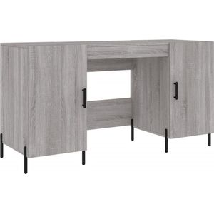 vidaXL-Bureau-140x50x75-cm-bewerkt-hout-grijs-sonoma-eikenkleurig