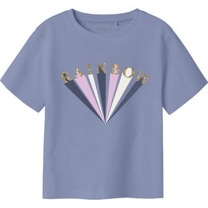 NAME IT - NMFKATINKA SS NREG TOP PB - T-shirt - Korte Mouwen - Glitterprint