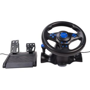 Multifunctioneel Gamingstuur met Pedalen - 180 Graden Rotatie - Dubbele Vibratie - GT-racewielen - USB-voeding - Compatibel met PS3 - Pc .