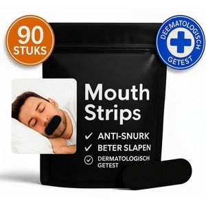 90 stuks Anti Snurk Mondtape Neusstrips - 30x Hypoallergene Mouth Tape + 30x Zwarte neusstrips + 30x Transparante neusstrips - Stop Snurken Direct - Beter Slapen