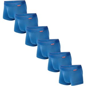 Undiemeister Korte Boxershort Heren - 6-pack - Iced Glacier (Blauw) - Naadloos Ondergoed Premium Onderbroeken Heren - Mellowood Tencel - Ademend, Anti-Bacterieel - Trunks - Maat XXL