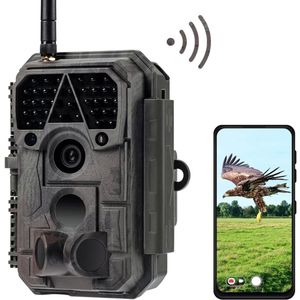 CLGP® Wildcamera met Nachtzicht - Buitencamera voor Buiten - Waterdicht - Wifi - 4K - Zwart