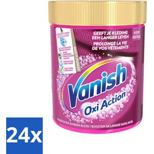 Vanish Oxi Action - Vlekkenverwijderaar - Wasbooster - Zonder Bleek - Gekleurde Was - 550 Gram - Voordeelverpakking - 24 stuks