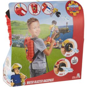 Rugzak Waterpistool Brandweerman Sam - Schiet 10m - Tank Volume XXL - Vanaf 3 jaar