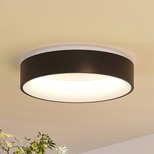 Arcchio - LED plafondlamp - 1licht - ijzer, kunststof - H: 11 cm - zandzwart, wit - Inclusief lichtbron