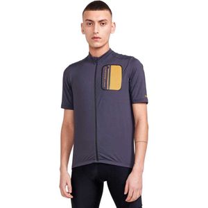 Craft Adv Gravel Korte Mouw Wielertrui Grijs S Man