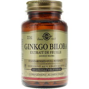 Solgar Ginkgo Biloba 60 Plantaardige Capsules